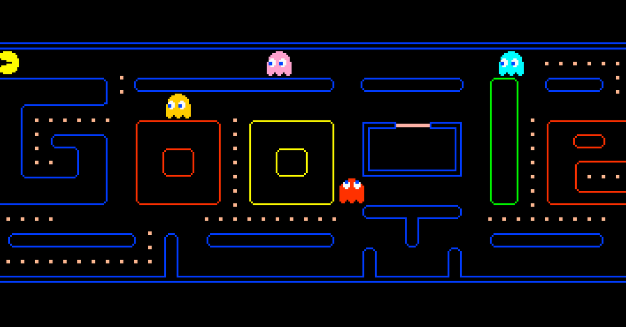 pacman doodle google