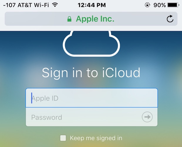 icloud sihn in