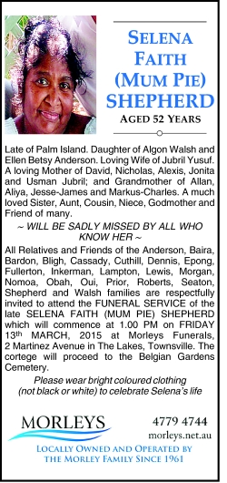 funeral notices townsville