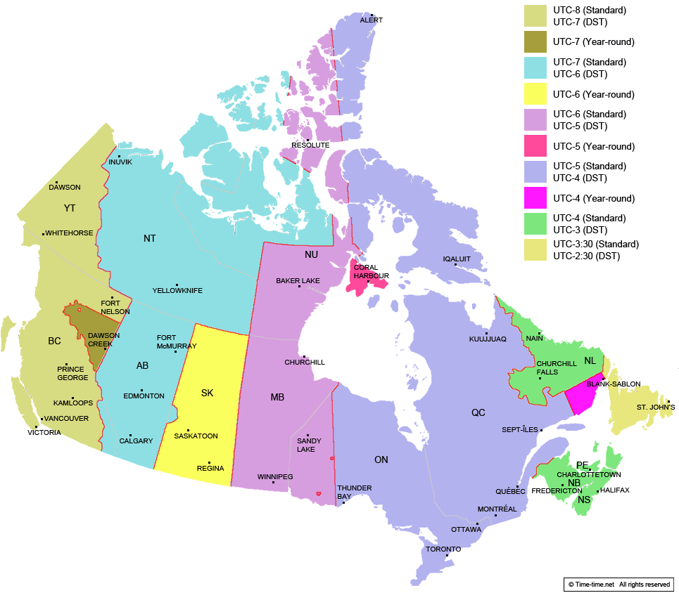 ontario canada time zone