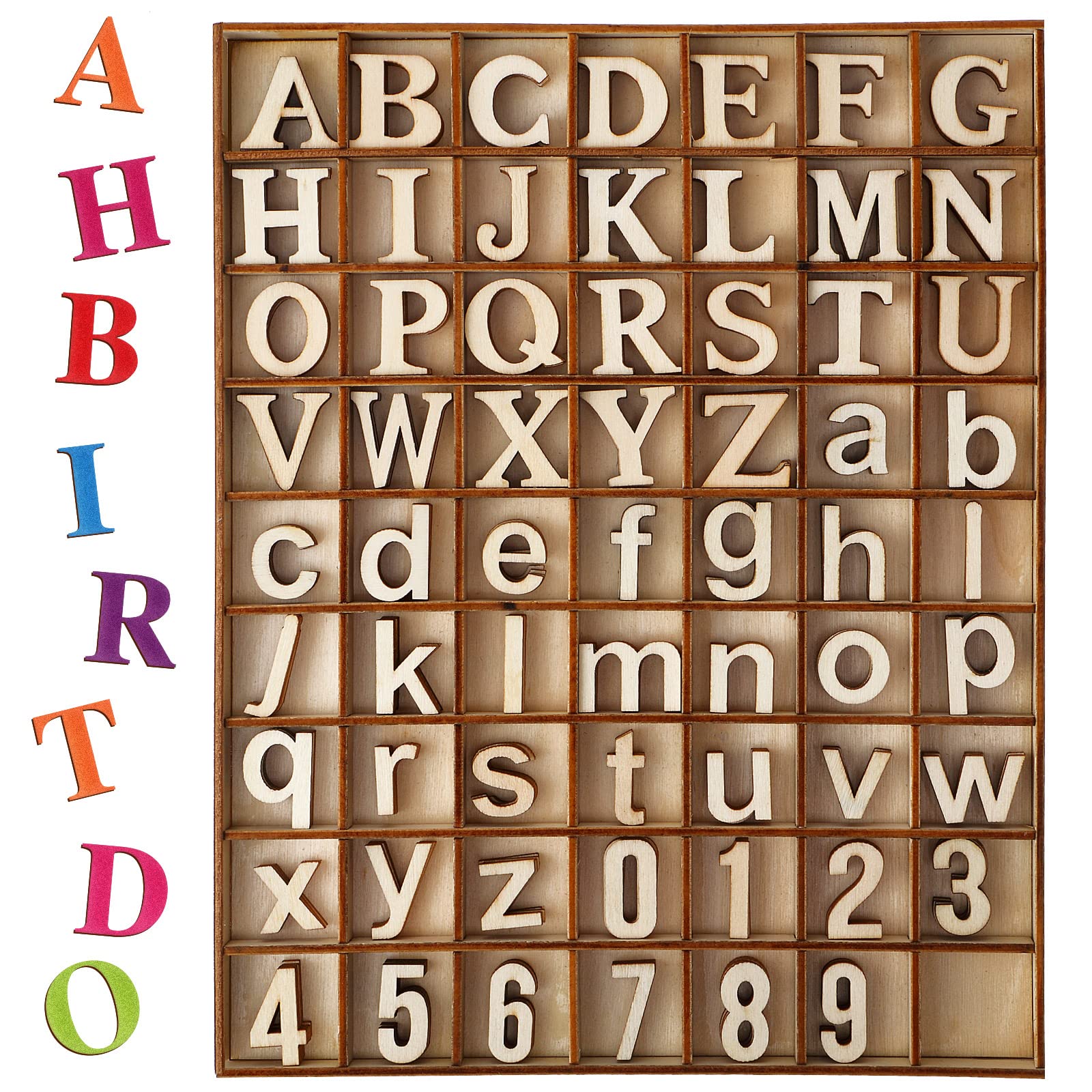 wood alphabet letters