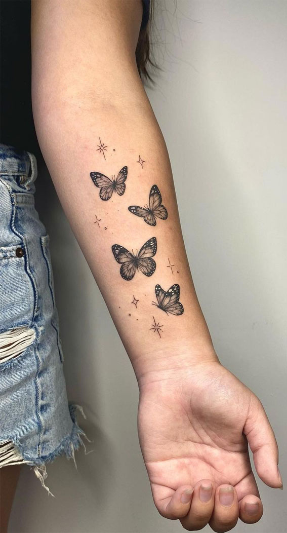 simple butterfly tattoo