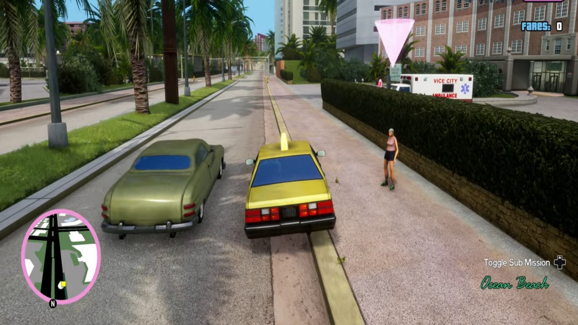 gta vice city taxi mission code