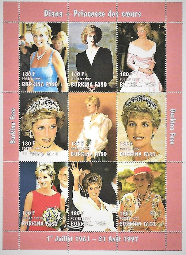 princess diana stamps 1997 value