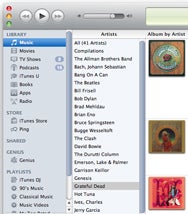 itunes column browser