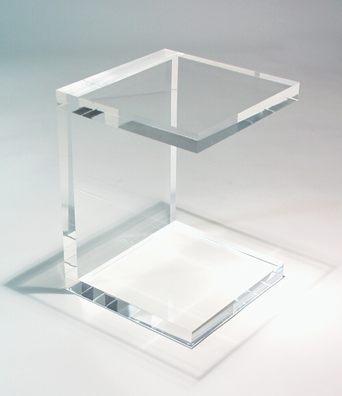 lucite side table