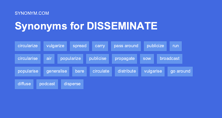 disseminate synonyms