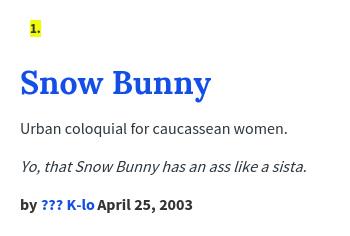 snow bunny urban dictionary