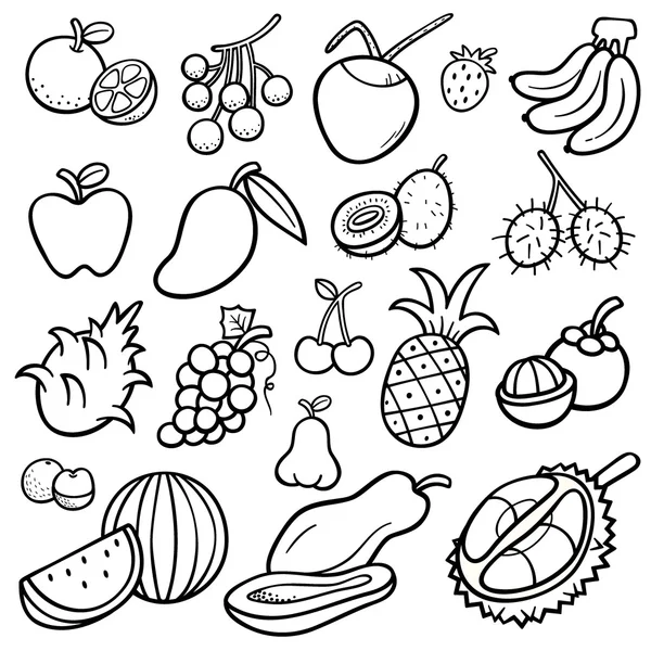 dibujos de frutas para colorear e imprimir