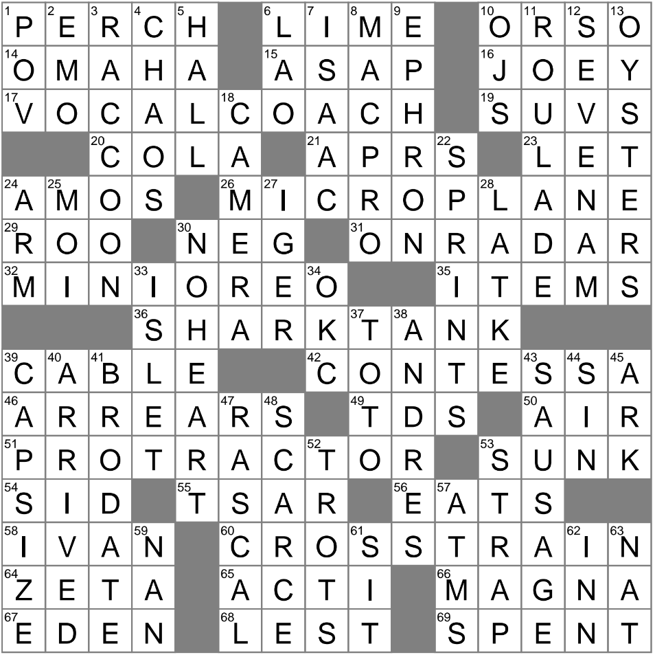 12th most common street name crossword