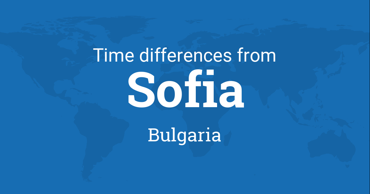 what is the time difference in bulgaria