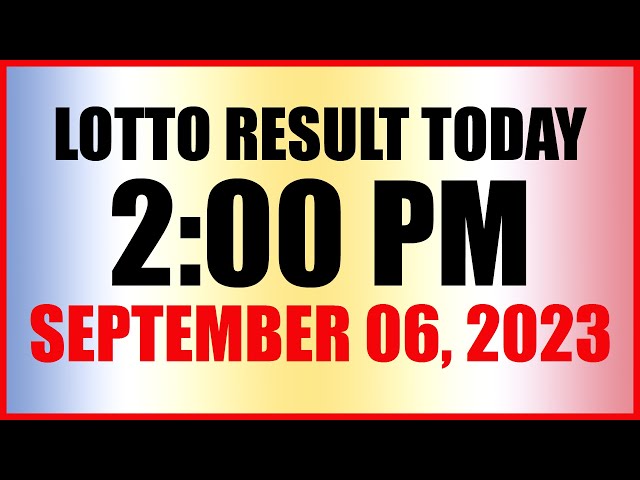 lotto result sept 6 2023