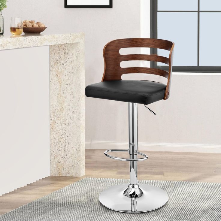 adjustable counter stool with back