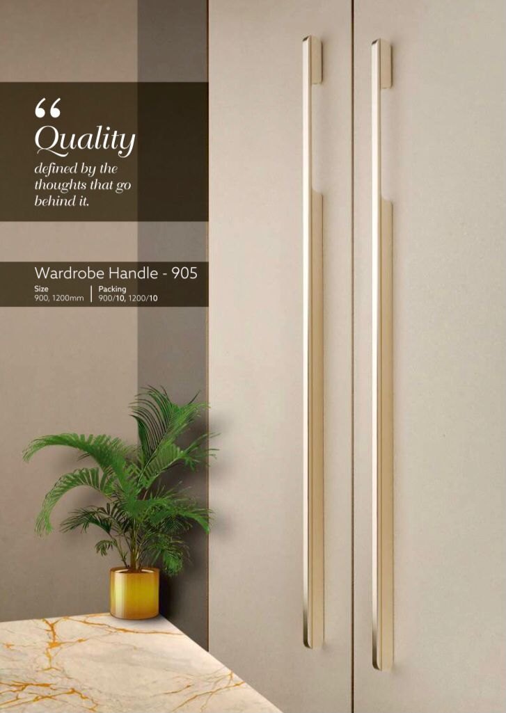 long gold wardrobe handles