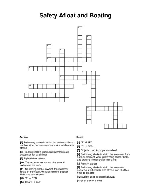 boat crossword