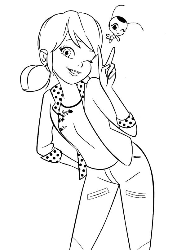 marinette para colorear