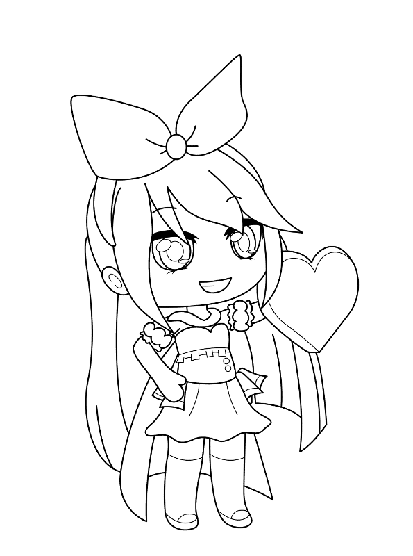 gacha club coloring pages