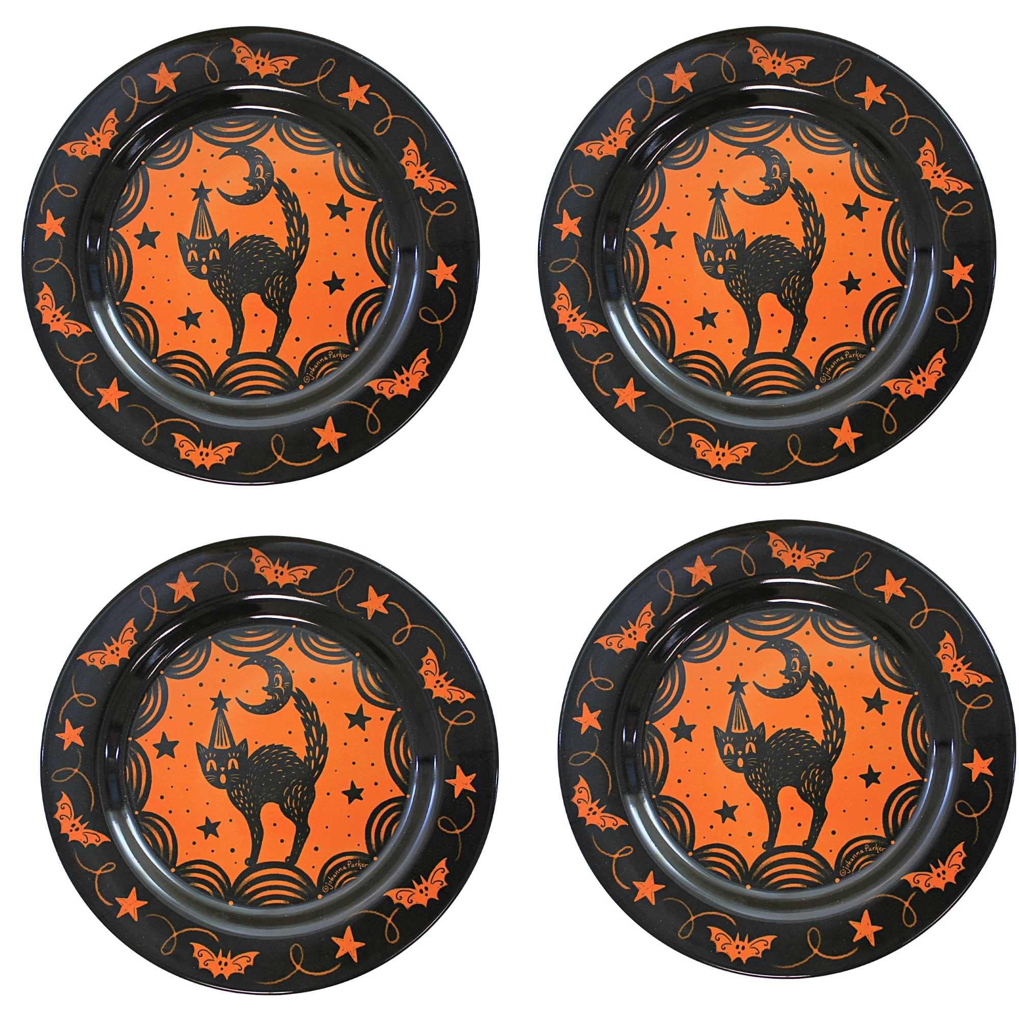 ceramic halloween plates