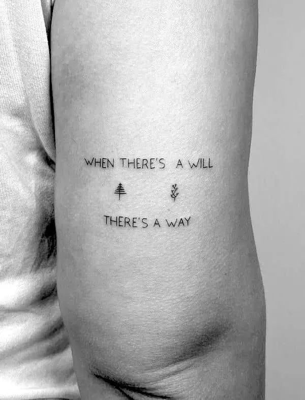 inspirational phrases tattoos