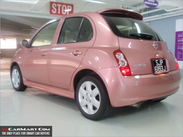 nissan march pink