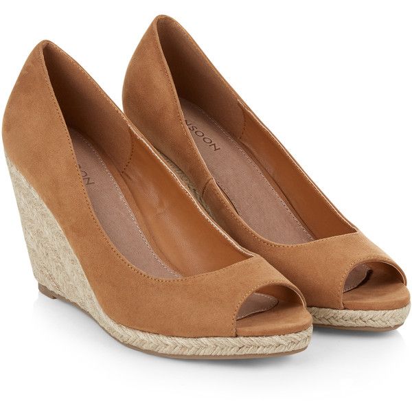 wedge peep toe shoes