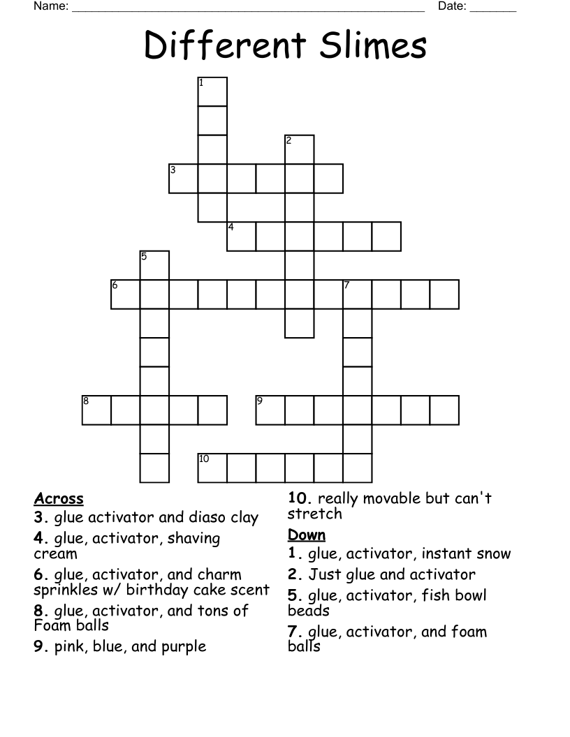 crossword clue glue