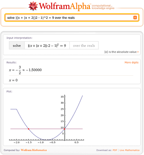 wolfram equation solver