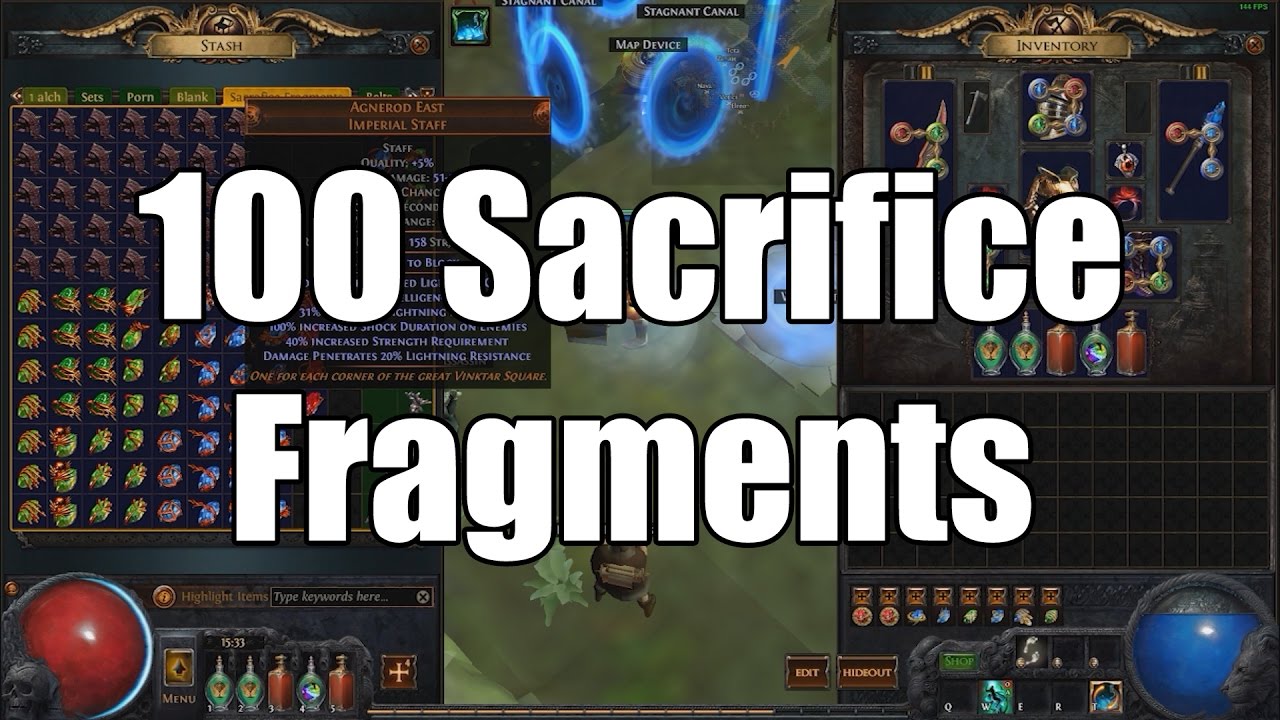 poe sacrifice fragments