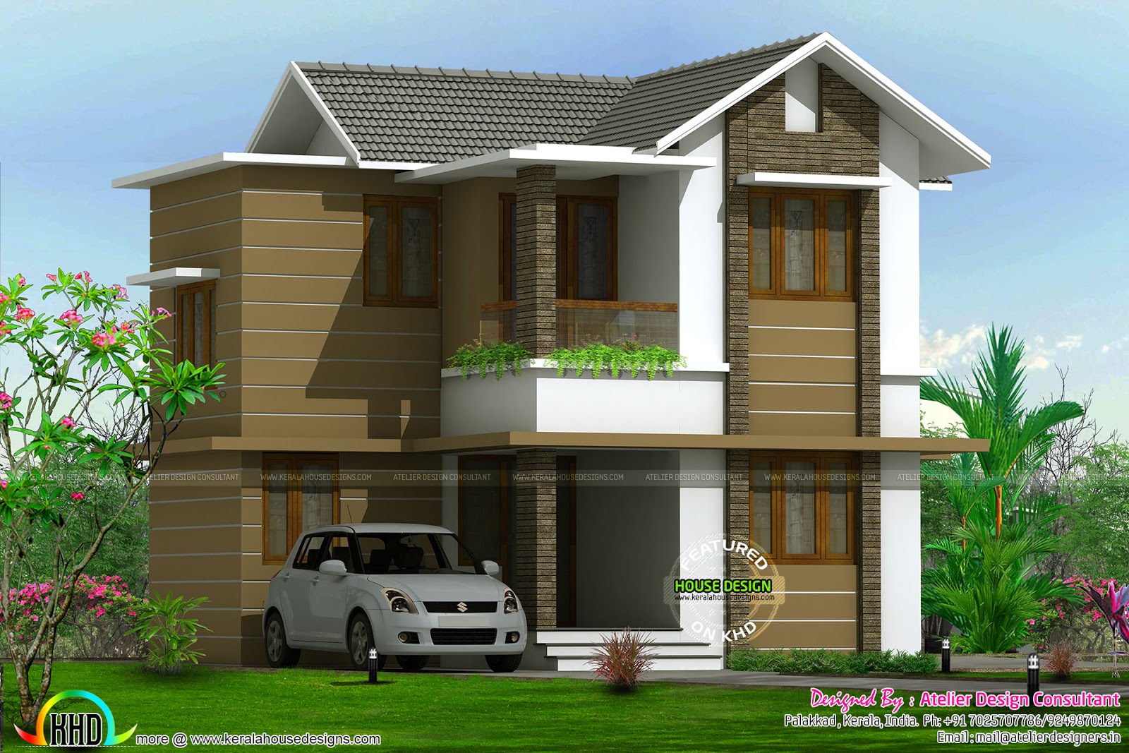 1400 sq ft house design for middle class