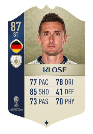 miroslav klose fifa 18