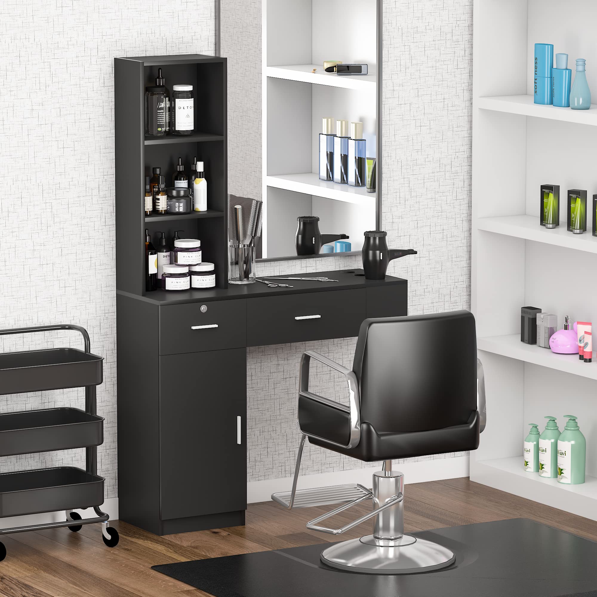 beauty salon stations