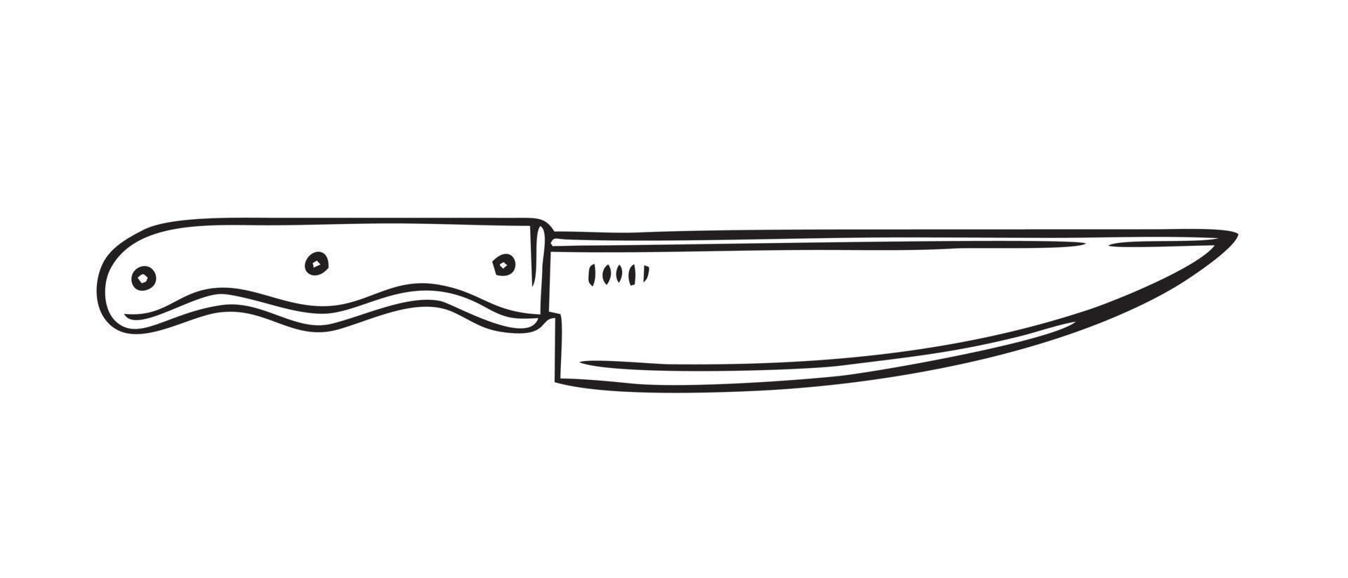 knife clip art black and white