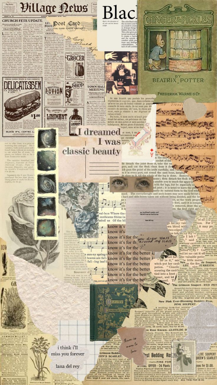 images of newspaper collage