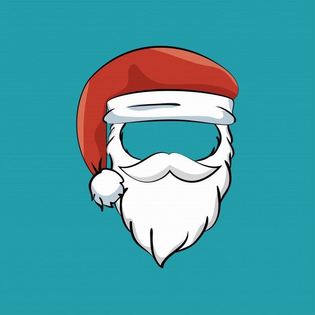 barba de santa claus dibujo