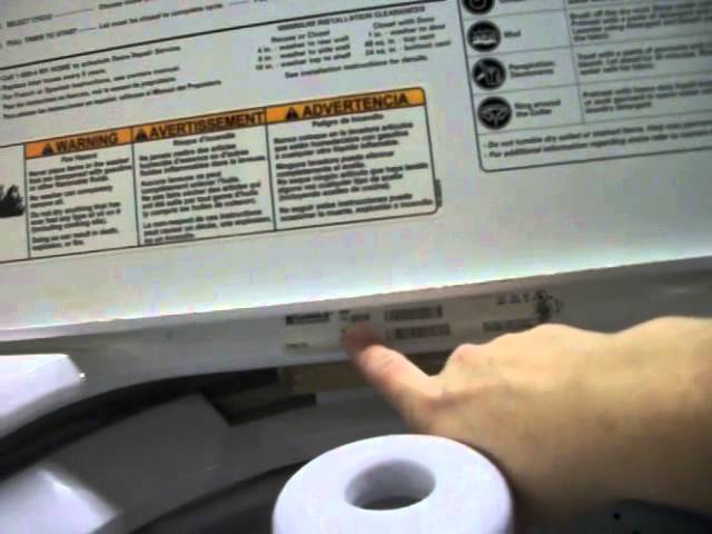 serial number on whirlpool washer