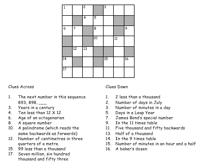 whole number crossword clue