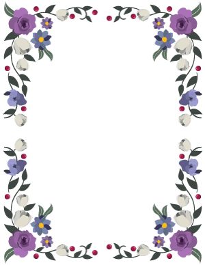 flower page border