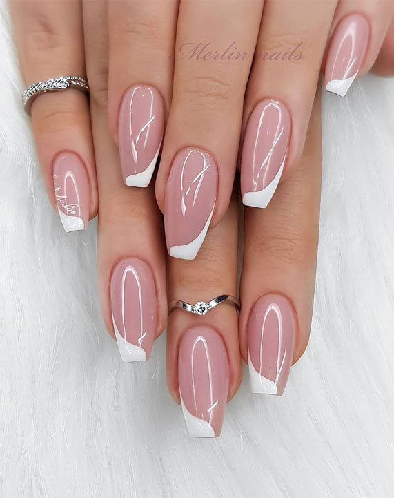 french polish nail designs