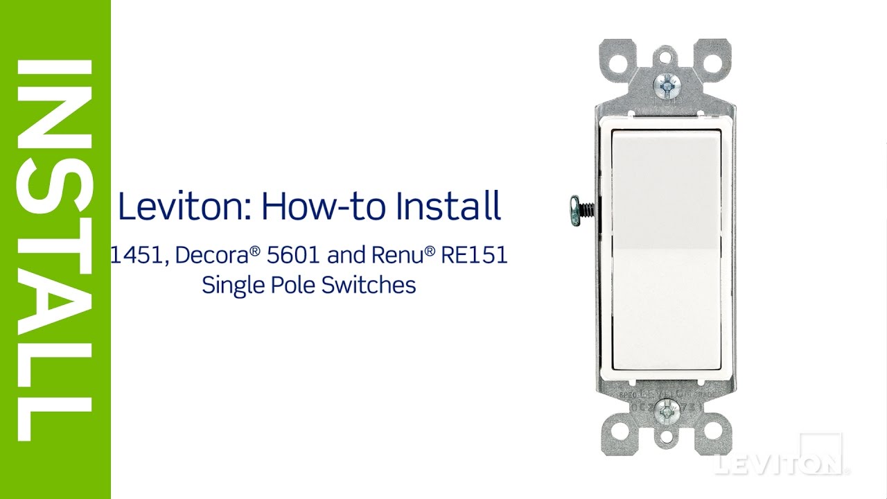 leviton light switch wiring