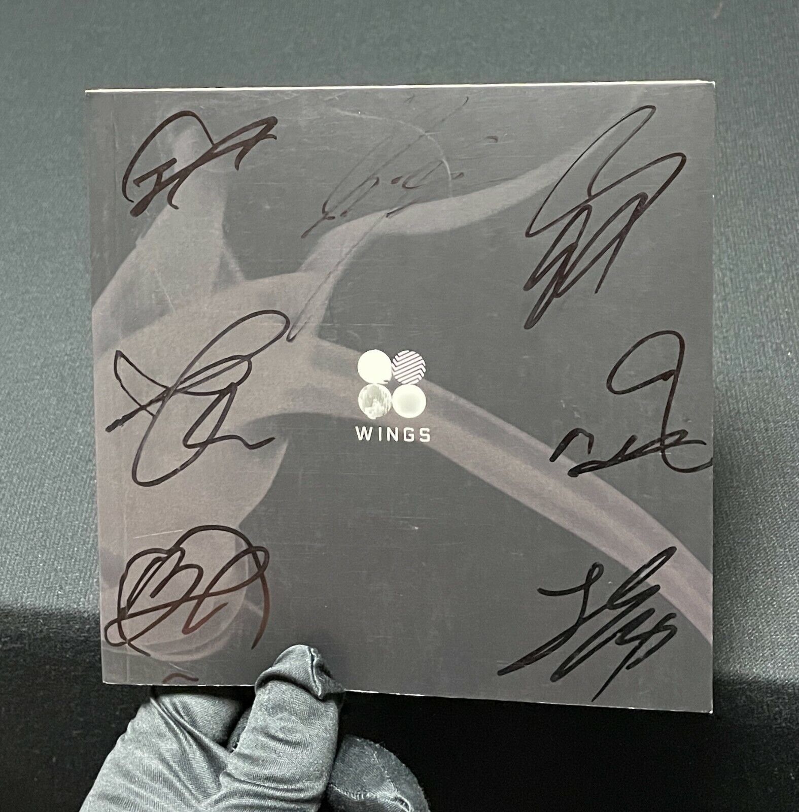 bts signed album wings