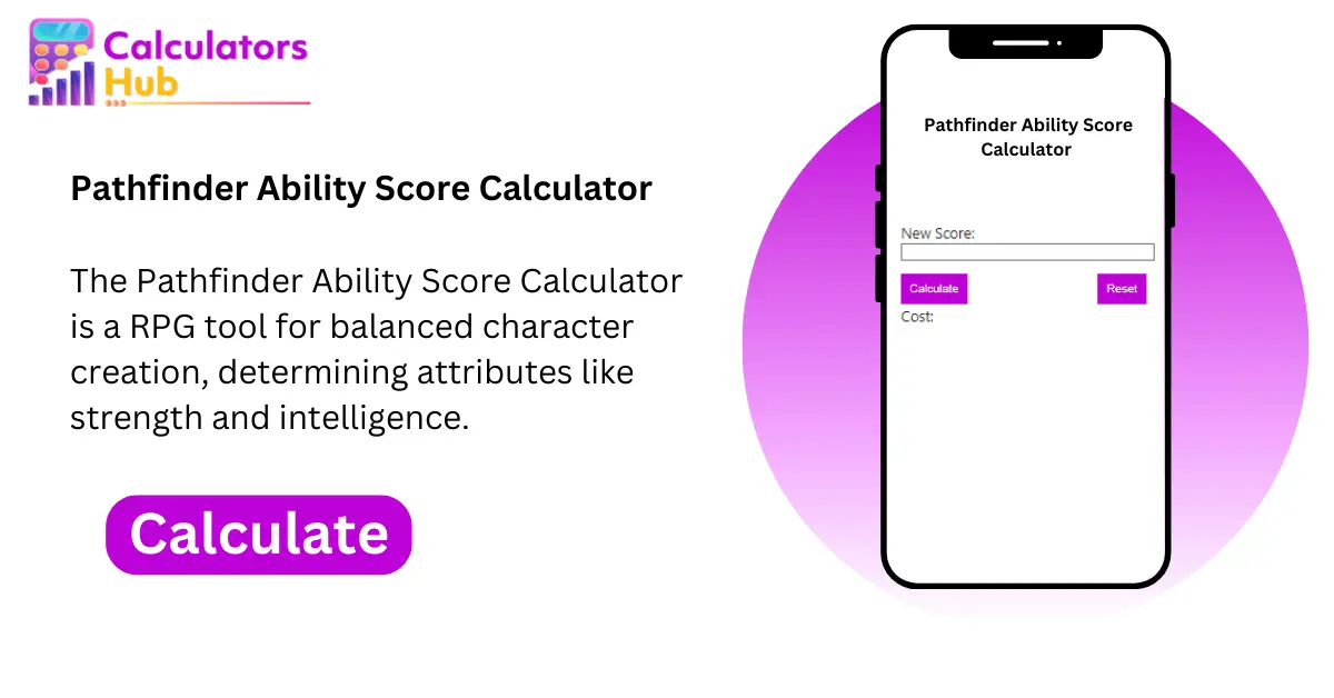 pathfinder ability score calculator