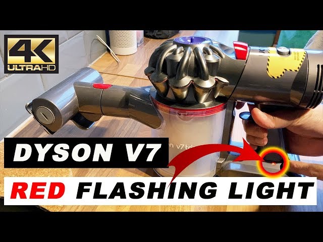 red flashing light on dyson