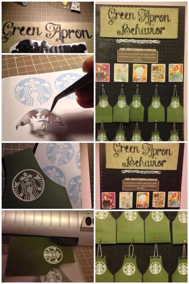 starbucks green apron cards