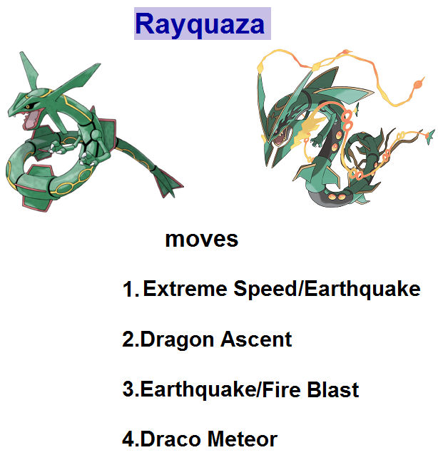 good rayquaza moveset