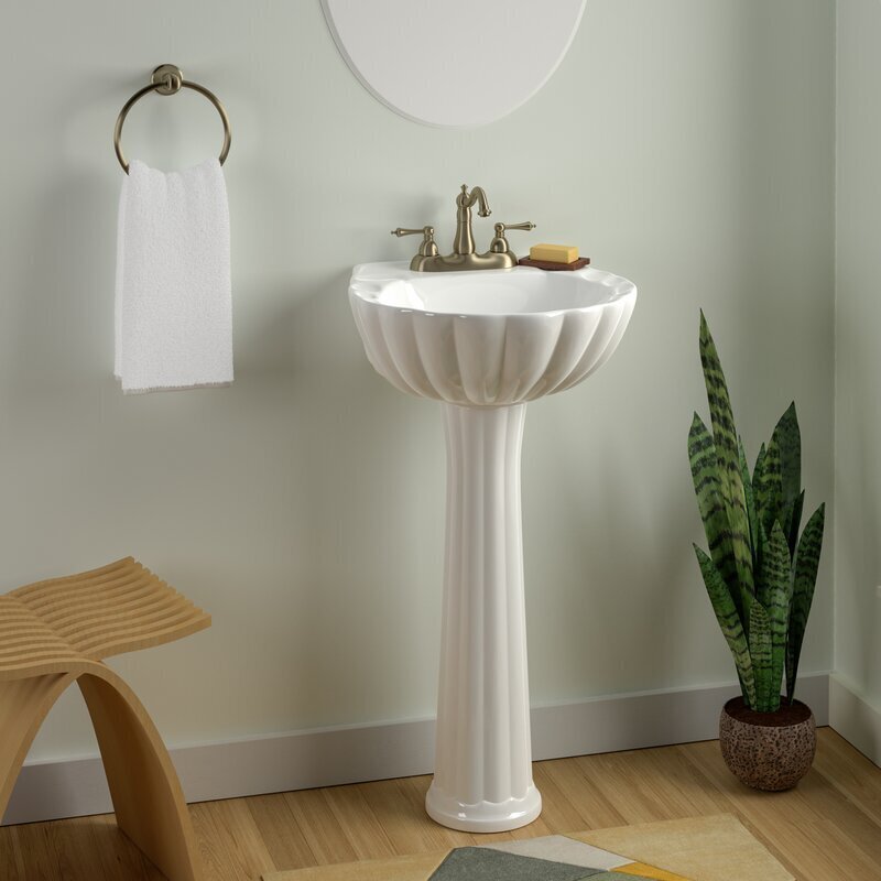 smallest pedestal sink