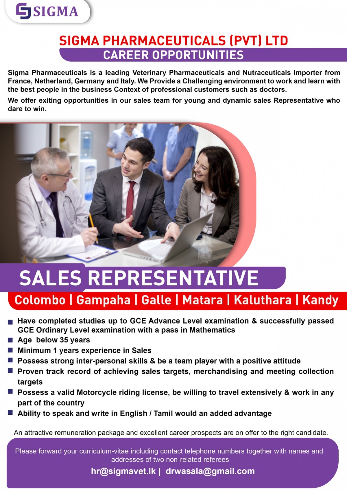 medical sales vacancies