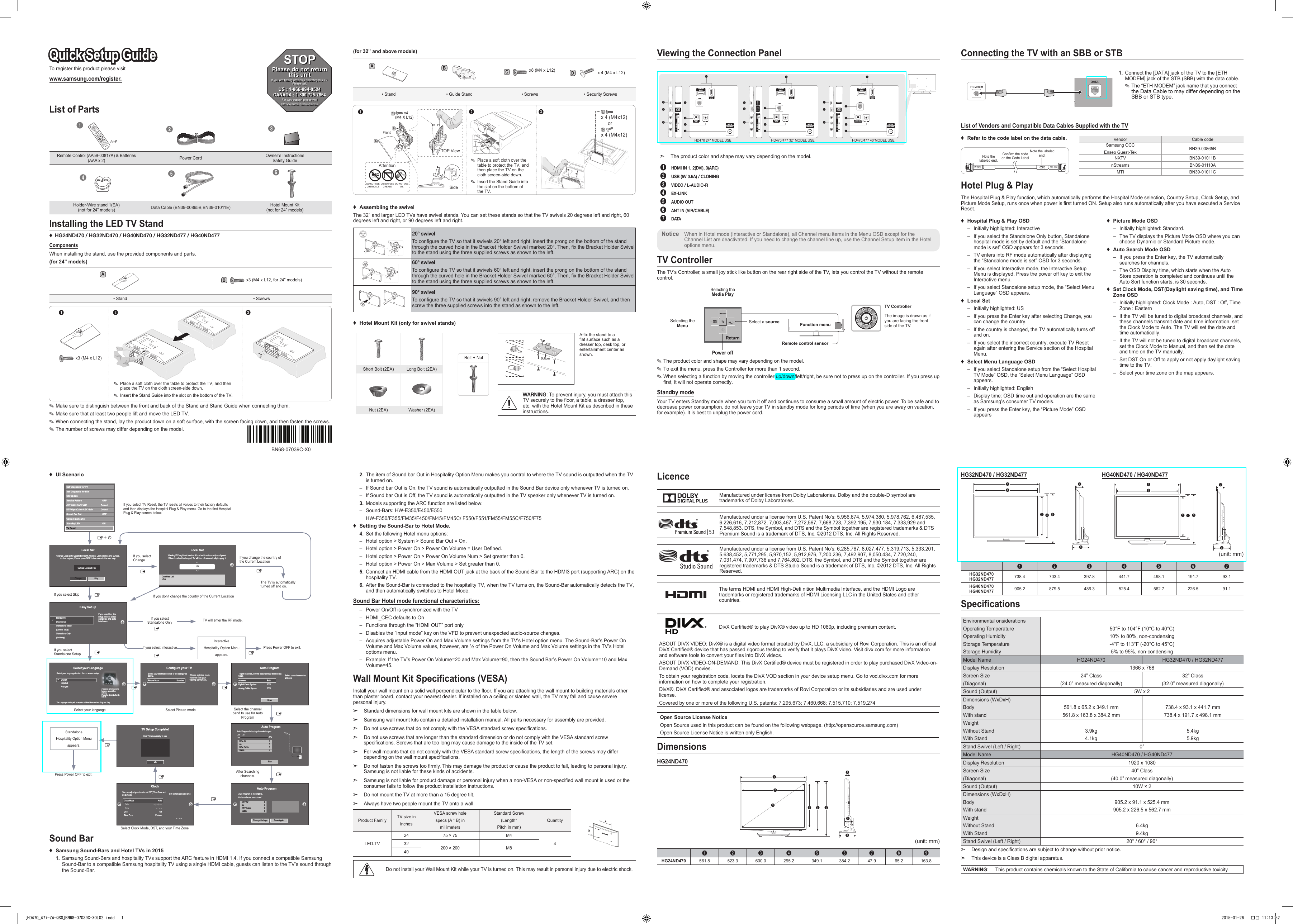 samsung tv instruction manual