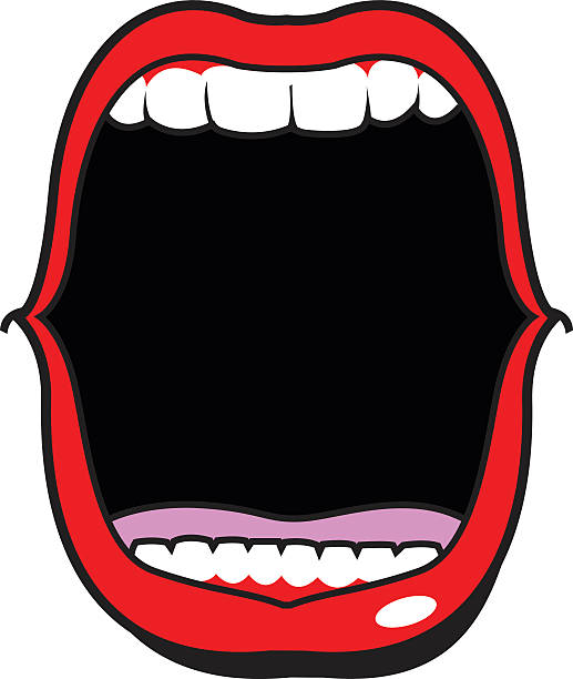 mouth open clipart