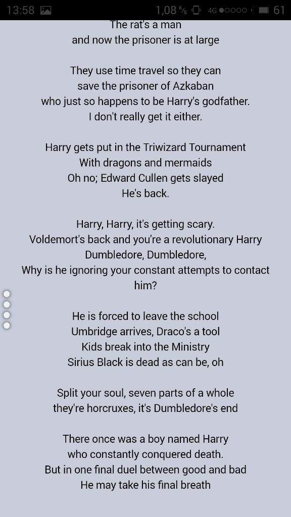 99 second harry potter song