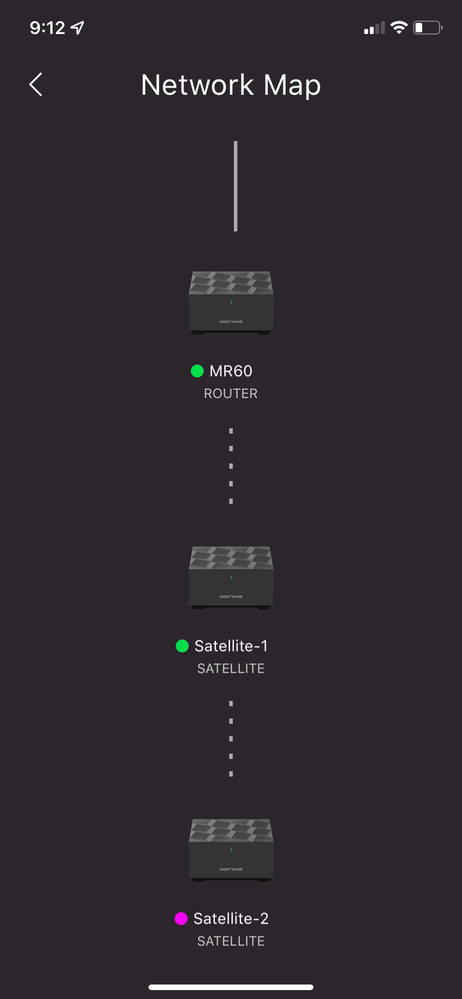 nighthawk satellite not syncing